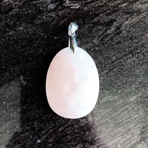 Rose Quartz Faceted Pendant
